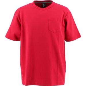 CONVERSE コンバース クールネックTシャツ (胸ポケット) レッド CA201372-6400｜sky-spo