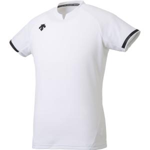 デサント（DESCENTE） 半袖ゲームシャツ ホワイト DSS4024-WHT バレーボール｜sky-spo