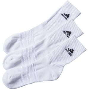 adidas アディダス パフォーマンス3Pクルーソックス ホワイト ホワイト ブラック FXI66-DZ9356 ソックス ストッキング