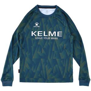 KELME ケレメ JRロングプラクティスシャツ グリーン K23F176J-73 フットサル ウェアー｜sky-spo