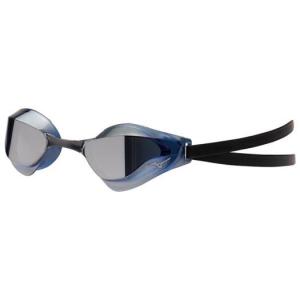 MIZUNO ミズノ GX・SONIC EYE J (ノンクッションタイプ） ブルー×シルバーミラー Tv16% N3JE9001 水泳 スイミング 水中眼鏡 水中メガネ