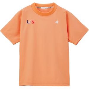 lecoqsportif ルコック LCSPLUMEショートスリーブシャツ オレンジ QMMXJA04-OR トレーニングウェアー｜sky-spo