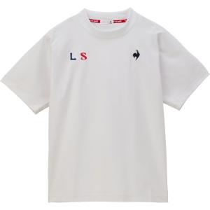 lecoqsportif ルコック LCSPLUMEショートスリーブシャツ ホワイト QMMXJA04-WH トレーニングウェアー｜sky-spo