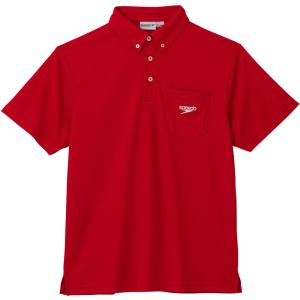 speedo（スピード） DRY POLO SHIRT レッド SA42010-RE 水泳 スイミング｜sky-spo