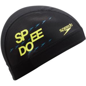 Speedo スピード SPD LOGO MESH CAP K*イエロー SE12256-KY 水泳 スイミング 帽子 水泳帽｜sky-spo