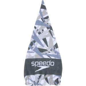 Speedo スピード STACK TOWEL CAP ブラック SE62006-K｜sky-spo