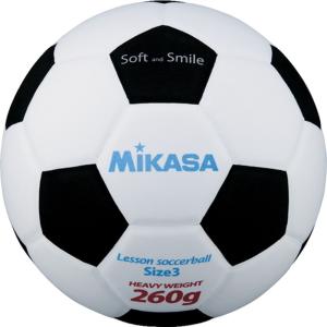 ミカサ MIKASA スマイルサッカー3号 白 黒  SF326WBK ボール｜sky-spo