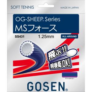 GOSEN ゴーセン MSフォース アストロネイビー SS431ANV ガット ストリングス｜sky-spo