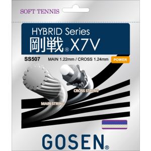 GOSEN ゴーセン SS507 ゴーセンX7V ロイヤルブルー SS507RB テニスストリング｜sky-spo