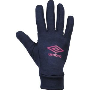 UMBRO アンブロ フィールドプレイヤーグローブ ネイビー ピンク UUAOJD52-NVPK 冬小物 サッカー｜sky-spo