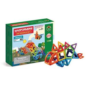 ボーネルンド マグ・フォーマー (MAGFORMERS) ダイナソーセット [40ピース] 【日本語あそび方冊子付】 3歳頃 MF708003J