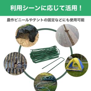 防草シート 農用シート 固定ピン 人工芝 抑え...の詳細画像1