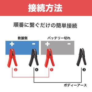 ブースターケーブル 4m 12v 24v 20...の詳細画像5
