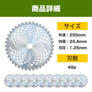 チップソー 草刈り機 替え刃 草刈り機の刃 1...の詳細画像4