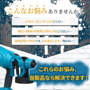 互換品 スプレーガン マキタ コードレス 塗装...の詳細画像1