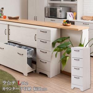 白井産業 薄型キャビネット 幅89.9cm カウンター下収納 引戸 フレンチ