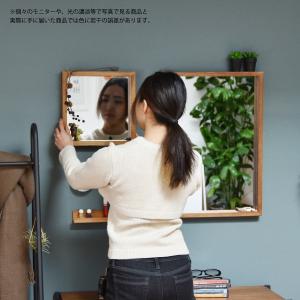鏡 姿見 ミラー アンティーク 壁掛け 木製フ...の詳細画像5