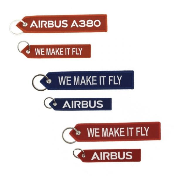 AIRBUS Keyring WE MAKE IT FLY エアバス フライトタグ クルータグ 飛行...