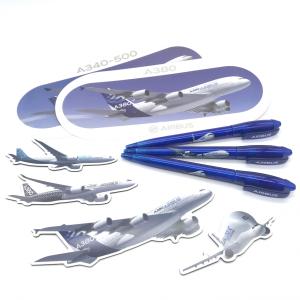 AIRBUS Magnet Pen Sticker Set エアバス マグネット ボールペン シール お得なセット 飛行機 ギフト プレゼント エアライングッズ 乗り物 ホビー｜skyart-japan