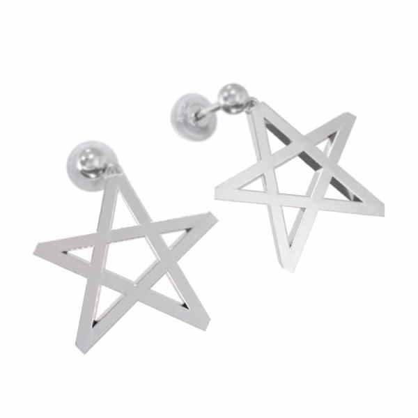 スター プラチナ900 中サイズ シンプル ジュエリーピアス