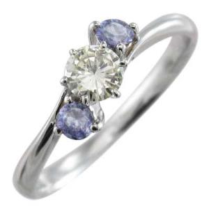 スリーストーン タンザナイト Pt900 12月誕生石