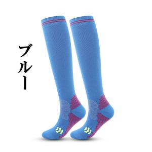着圧 ハイソックス 黒 ロードバイク ゴルフ ...の詳細画像4