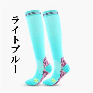 着圧 ハイソックス 黒 ロードバイク ゴルフ ...の詳細画像5