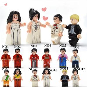 新品LEGOレゴ互換品 ウエディングドレス ミニフィグ 結婚式 道具 