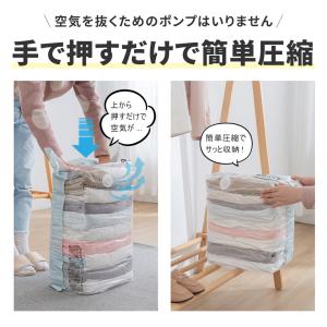 圧縮袋 ふとん 布団圧縮袋 立体 衣類 掃除機...の詳細画像1