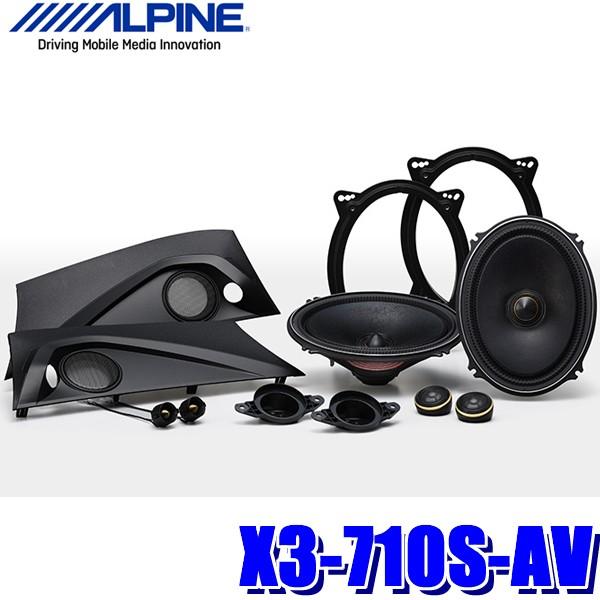 X3-710S-AV アルパイン 30系アルファード/ヴェルファイア専用7×10inchセパレート3...