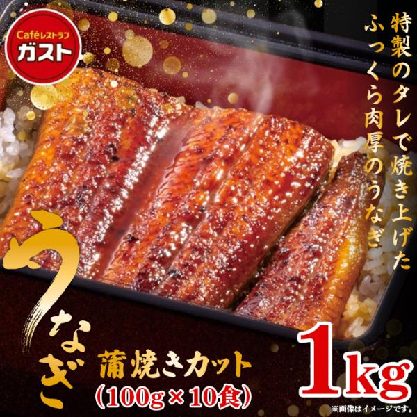 冷凍食品 和風惣菜 うなぎ /ガスト うなぎ蒲焼きカット 100g×10食/うなぎ ウナギ 鰻 蒲焼...
