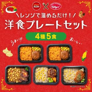 冷凍食品 惣菜 /すかいらーく 洋食プレートセット（4種5食） / お惣菜 おかず 弁当 レンチン レンジ調理 一人暮らし 簡単調理 グルメ  外食 温めるだけ 爆買｜すかいらーく冷凍食品Yahoo!ショッピング店