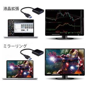 USB-VGA 1080P対応 変換アダプタ USB TO VGA FULLHD　USB3VGA