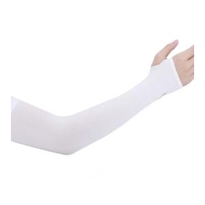 2枚セット 紫外線対策 日焼け防止 アームカバー　吸水速乾　冷感　UVカット　アウトドア　ドライブ ランニングに UVカット指穴付き日よけ手袋 AQAC04