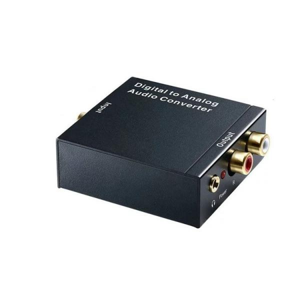オーディオ変換器 デジタルからアナログ変換 DAコンバーター TOSLINK入力 コンポジット出力 ...