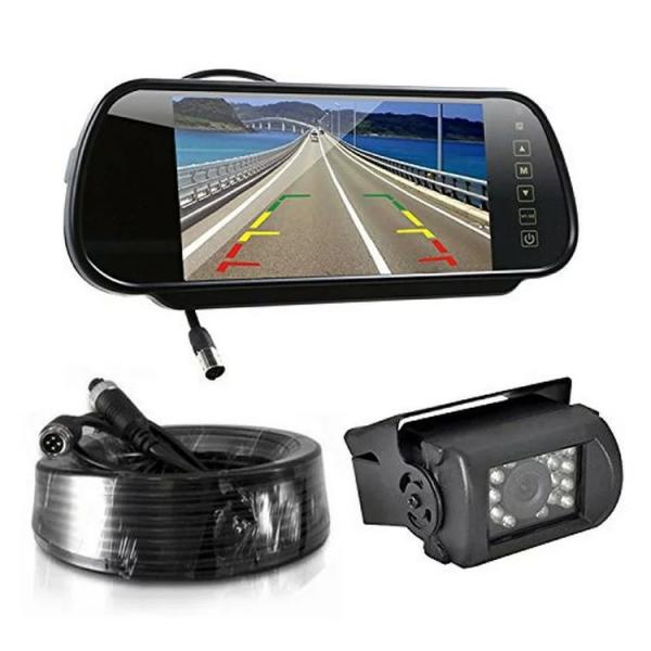 ORIGIN 12/24V両対応 ルームミラーバックカメラセット  CCDレンズ 7インチルームミラ...