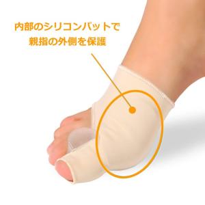 外反母趾サポーター 簡単装着 薄型タイプ フッ...の詳細画像2