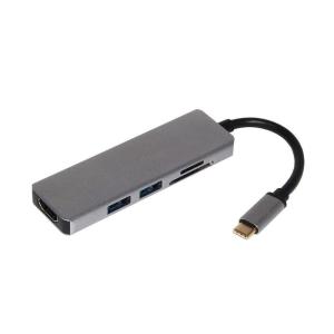 USB-TypeC to 2ポートハブ 4in1 HDMI出力 USB3.0対応 変換アダプタ 高速データ伝送 超軽量小型 TypeC TO HDMI USB3.0 USB2.0兼用 マルチTypeCハブ TYPEC2HUB2