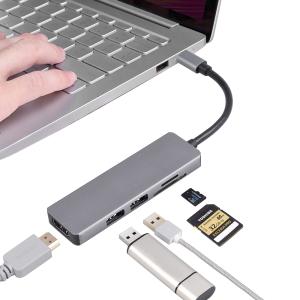 USB-TypeC to 2ポートハブ 4in...の詳細画像1