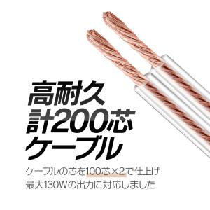 バナナプラグ付 スピーカーケーブル 金メッキ ...の詳細画像2