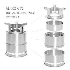ウッドストーブ キャンプストーブ 焚き火コンロ...の詳細画像5