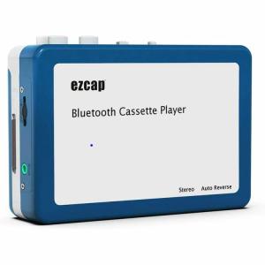 Bluetoothカセットプレーヤー ステレオ 乾電池またUSB給電 ポータブル音楽プレーヤー カセットテープを無線イヤホンで楽しめる イヤホン付き EZCAP215｜skynet