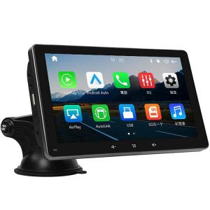 EONON 7インチポータブルカーナビ QLEDタッチスクリーン ナビ ミラーリング Bluetooth5.0 Android Auto/CarPlay USB/SD対応 設置簡単 DC12V/24V 一年保証 E20SJ｜skynet