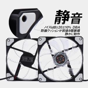 PC用LEDリングファン 4ピン 12cm 2...の詳細画像4