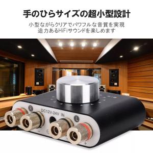 コンパクトオーディオアンプ 超小型 軽量 Bl...の詳細画像1