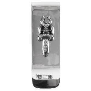 CHROME HEARTS SMALL  DAGGER MOTIF MONEY CLIP W/PAV...