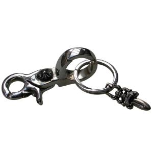 CHROME HEARTS KEY CHAIN SHORT CLASSIC CLIP w/DAGGER クロムハーツ