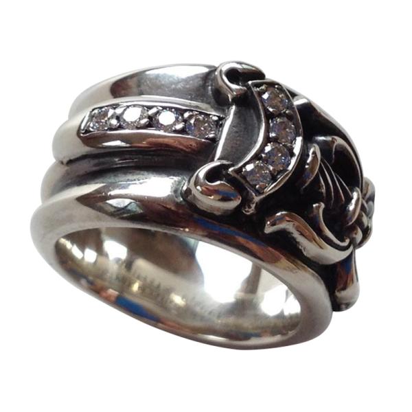 CHROME HEARTS DAGGER RING DIAMOND PAVE クロムハーツ　ダガーリ...