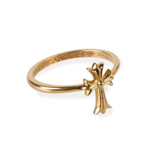 CHROME HEARTS BUBBLEGUM CROSS RING 22K  クロムハーツ バブル...