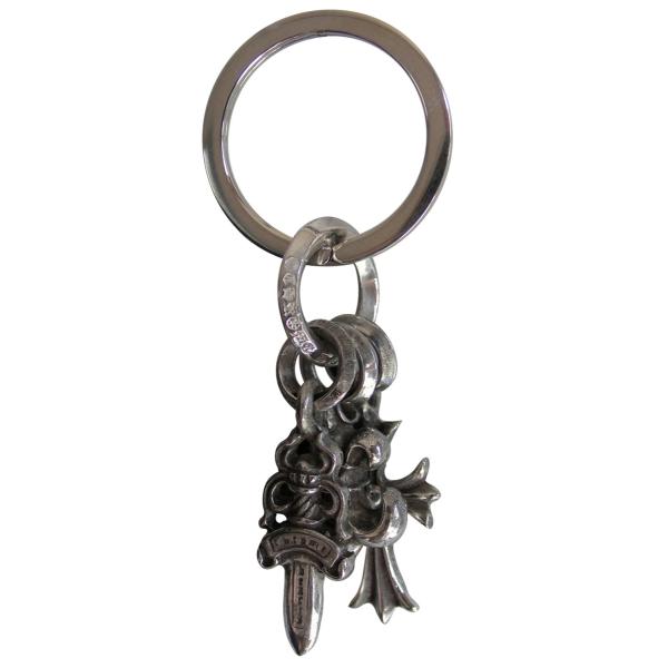 CHROME HEARTS 3 CHARMS KEYRING  クロムハーツ　キーリング　3 チャー...